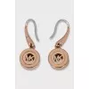 Gold earrings with crystals