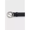 Embossed leather belt