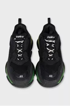 Чорні кросівки Triple S