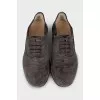 Soft suede lace-up shoes