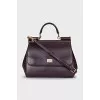Purple Sicily satchel bag