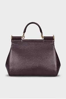 Purple Sicily satchel bag