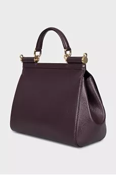 Purple Sicily satchel bag