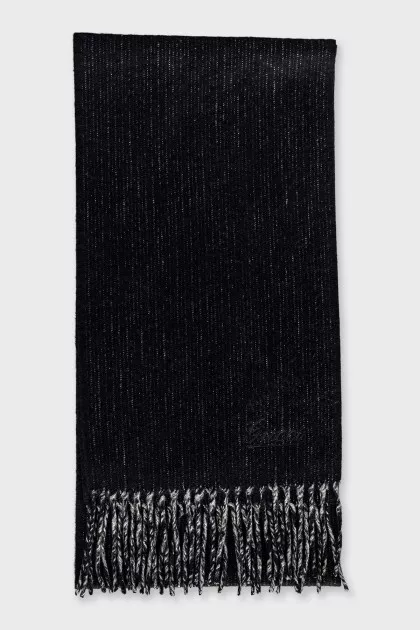 Men's cashmere and bamboo scarf