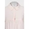 Pink button-down dress