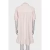 Pink button-down dress