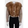 Jacket decorated with fur