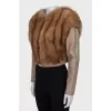Jacket decorated with fur