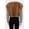 Jacket decorated with fur