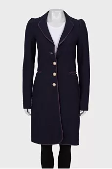 Fitted purple coat