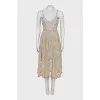 Fitted dress with crystals