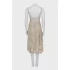 Fitted dress with crystals