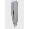 Sports trousers with ties