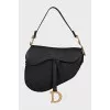 Leather Black Saddle Bag