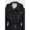 Fitted down jacket with gold hardware