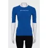 Blue slim-fit t-shirt