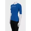 Blue slim-fit t-shirt