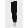 Wool and silk trousers with ties