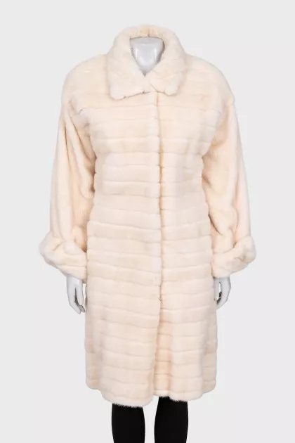 White mink coat