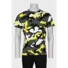 Men's military print T-shirt