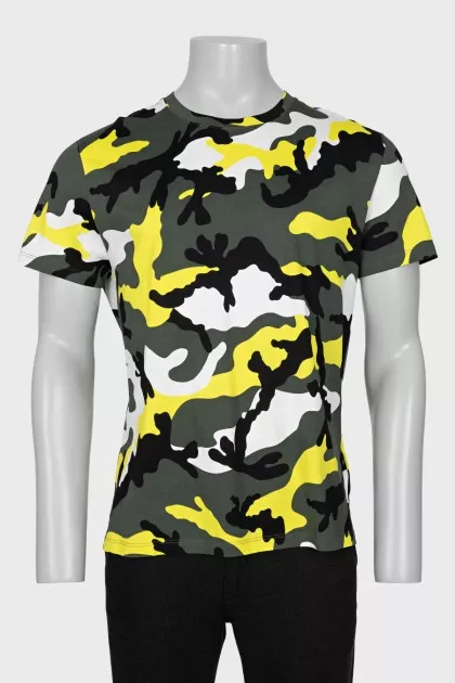 Men's military print T-shirt