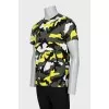 Men's military print T-shirt