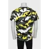Men's military print T-shirt