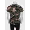 Men's military print T-shirt