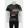 Men's military print T-shirt