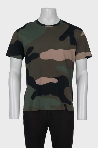 Men's military print T-shirt
