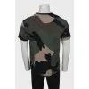 Men's military print T-shirt