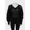 Black oversized pullover