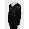 Black oversized pullover
