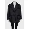 Black Re-Nylon down jacket