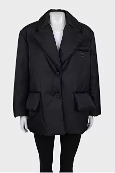 Black Re-Nylon down jacket