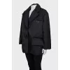 Black Re-Nylon down jacket
