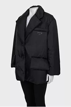 Black Re-Nylon down jacket