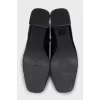 Black leather ankle boots
