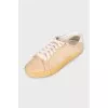 Suede lace-up sneakers