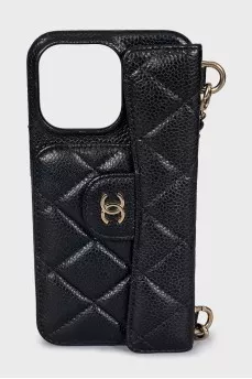 Leather case with strap