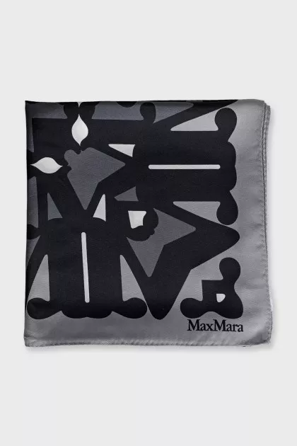 Two-color printed scarf