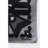 Two-color printed scarf