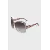 Gradient sunglasses with spotted frames