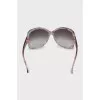 Gradient sunglasses with spotted frames
