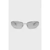 Silver sunglasses with logo