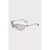 Silver sunglasses with logo