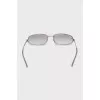 Silver sunglasses with logo