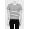 Black striped T-shirt
