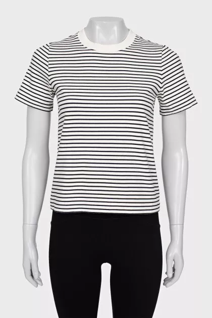 Black striped T-shirt