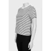 Black striped T-shirt